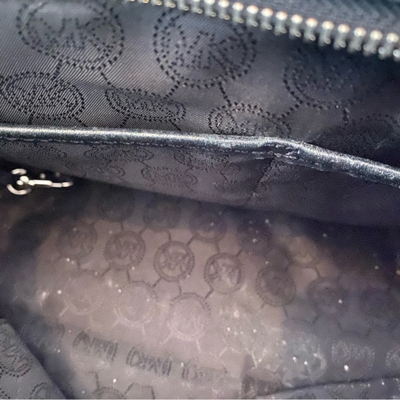 Michael Kors Black Studded Satchel with Silver Hardware - Picture 6 of 6